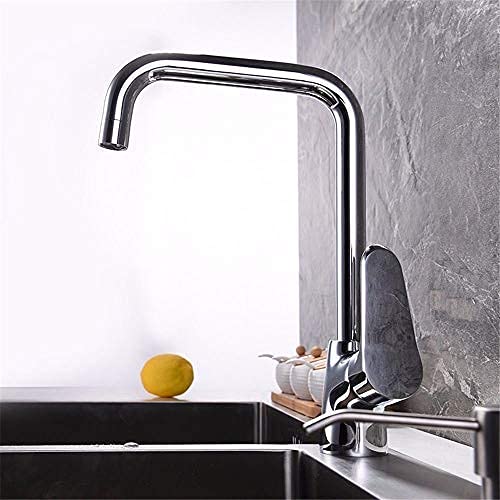 OKUOKA Kit de Reparación Fregadero Mezclador Grifo Baño Cocina Lavabo Grifo ImpermeableAgua Acero Inoxidable Cocina Multiuso Retráctil Tanques D' Rotatorio Agua fría y Caliente
