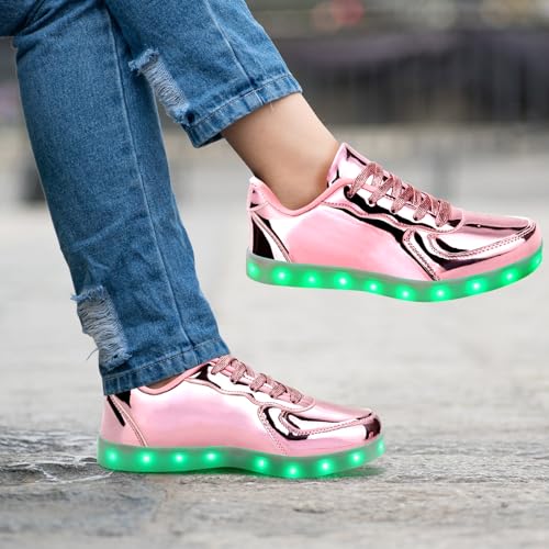 Image of Light Up Shoes Men Women LED Shoes USB Charging Adult High Top LED Sneakers Glow in The Dark Footwear for Dancing Party Festivals Festivals