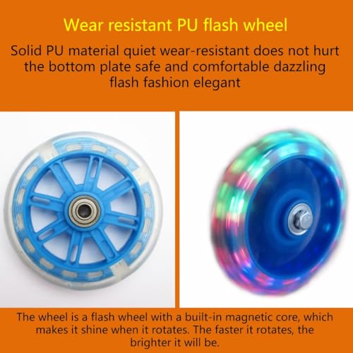 Ruedas de Entrenamiento para Bicicleta con Luces Intermitentes y Estabilizador, Kit Montable para Bicicletas de 12, 14, 16, 18 y 20 pulgadas de Velocidad Única miniatura 6