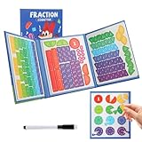 Strumento didattico pronto all'uso: il kit dimostrativo magnetico per frazioni funziona come un set completo di frazioni per un uso immediato, consente agli insegnanti di dimostrare facilmente concetti di frazione in modo chiaro ed efficiente e garantire che gli studenti acquisiscano le abilità matemiche di base durante la lezione
