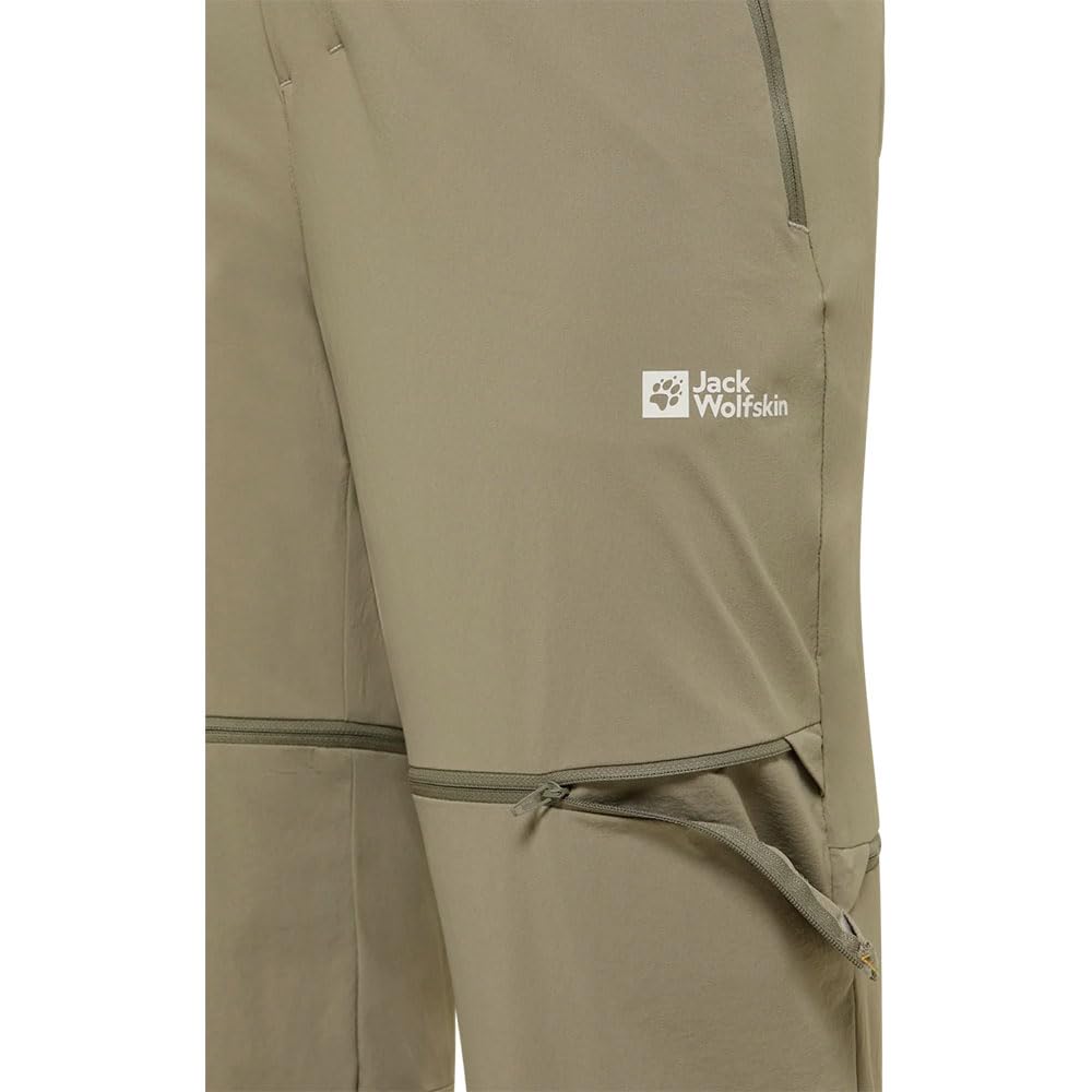 Jack Wolfskin Herren Hikeout Zip Off Pants M Wanderhose, Stone, 54 EU