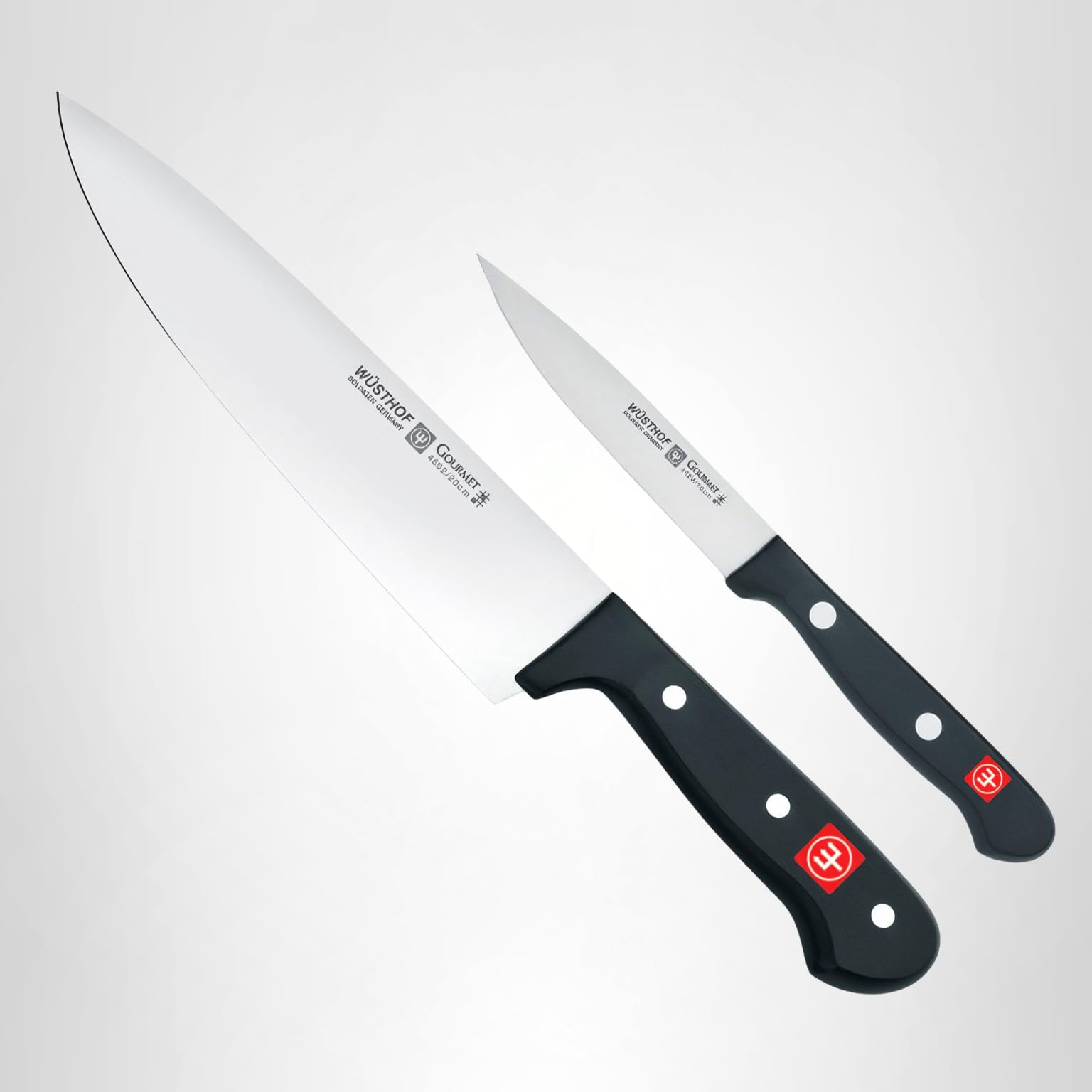 Amazon.com: WÜSTHOF Gourmet 2-Piece Chef's Knife Set,Black: Block