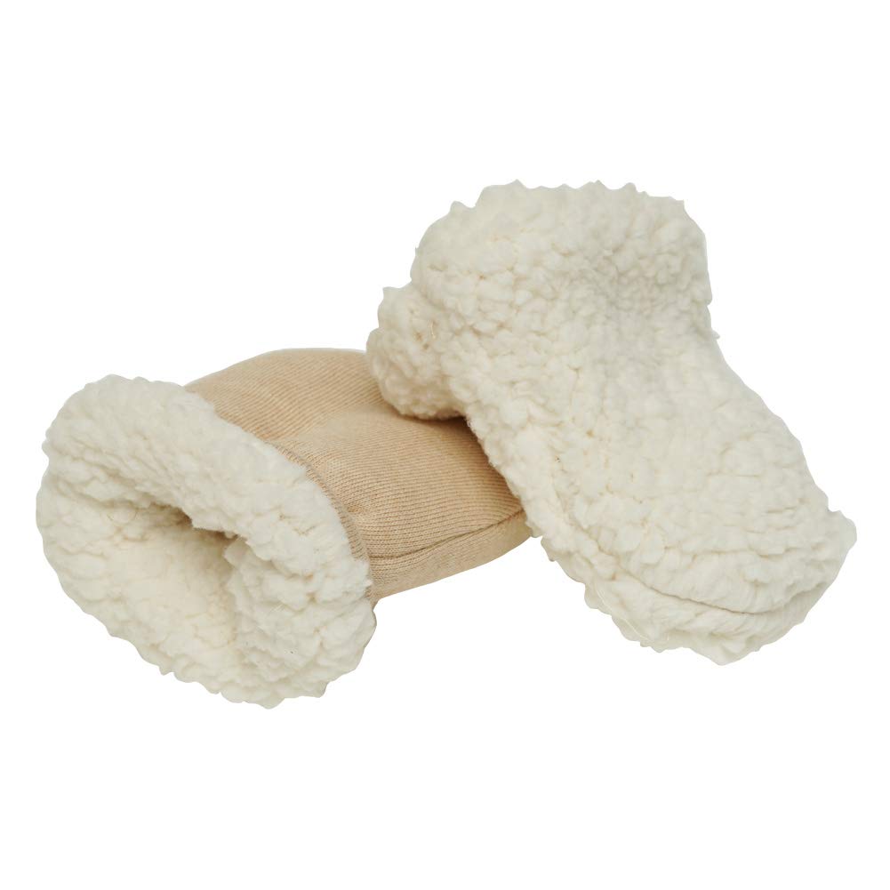 Baby-Fäustlinge aus Sherpa-Fleece, gefüttert, 0–24 Monate