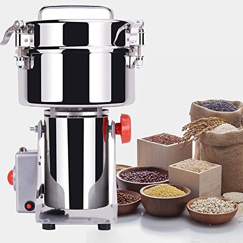 2000g Electric Grain Mill Grinder,Spice Herb Coffee Pulverizer for Wheat Sesame Pepper Rice Corn, High Speed Swing Powder Machine