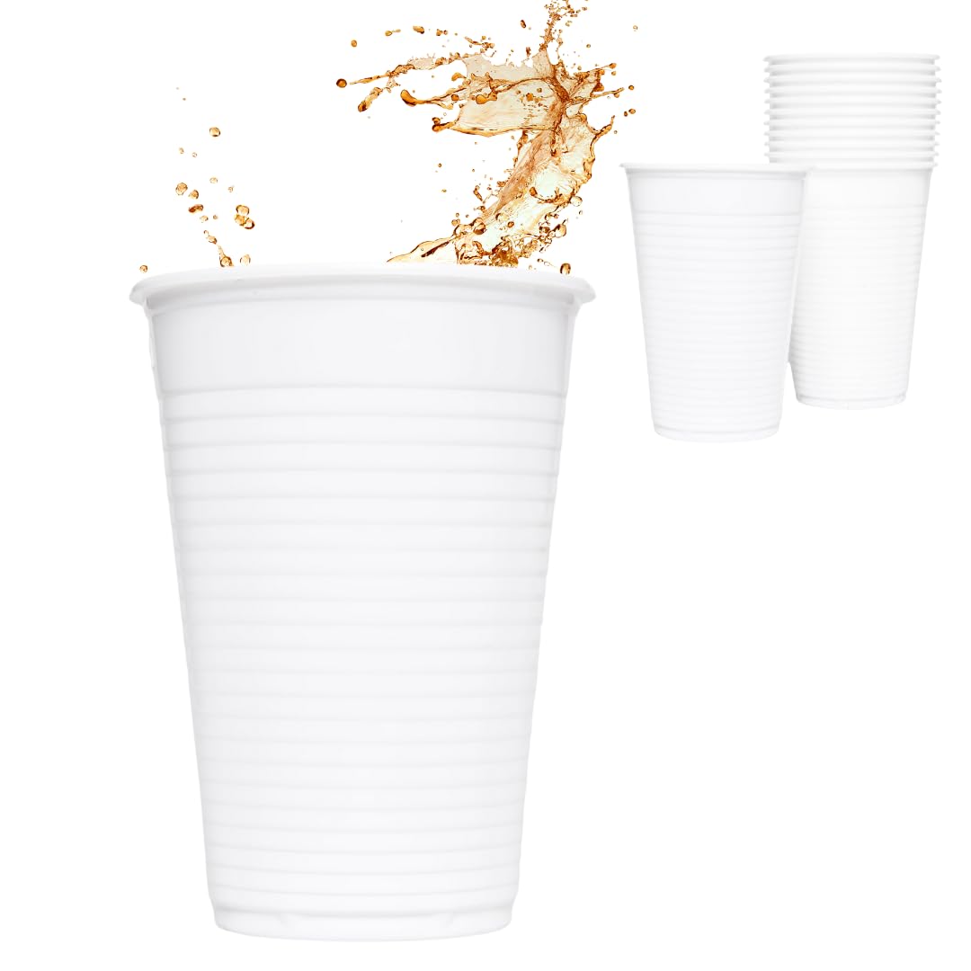 Enpack - Einweg Plastikbecher 200ml- Trinkbecher 1000 Stück - optimal geeignet für Camping, Picknick oder Festival - Kunststoffbecher verwendbar als Camping Becher, Party Zubehör etc.