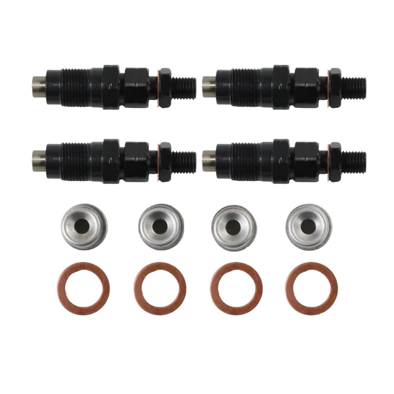 Accessoires de remplacement Lot de 4 écrous d'injecteur de carburant 20 mm 16600-43G23 for moteur diesel TD27 D21 2,7 L TD27, système d'alimentation en carburant de remplacement