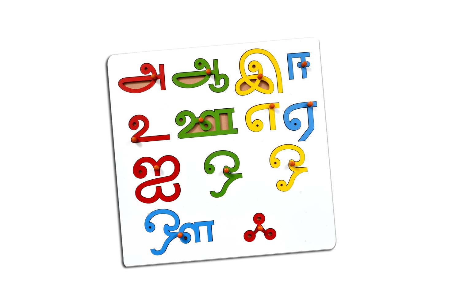 Kidken Montessori Tamil Alphabet Board - Vowels | Tamil Alphabet Puzzle | Wooden Alphabet Puzzle to Learn Tamil | Alphabet Puzzle for 4+ Year Kids (B019SPKGTW) Amazon Price History, Amazon Price Tracker