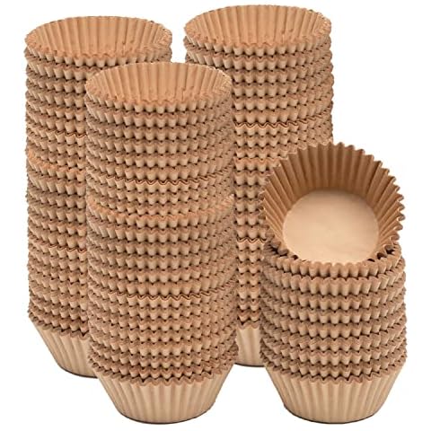 1000 Count Mini Cupcake Liners Natural Muffin Liners Food Grade Baking Cups Paper No Smells(Small Size)qiqee Cover