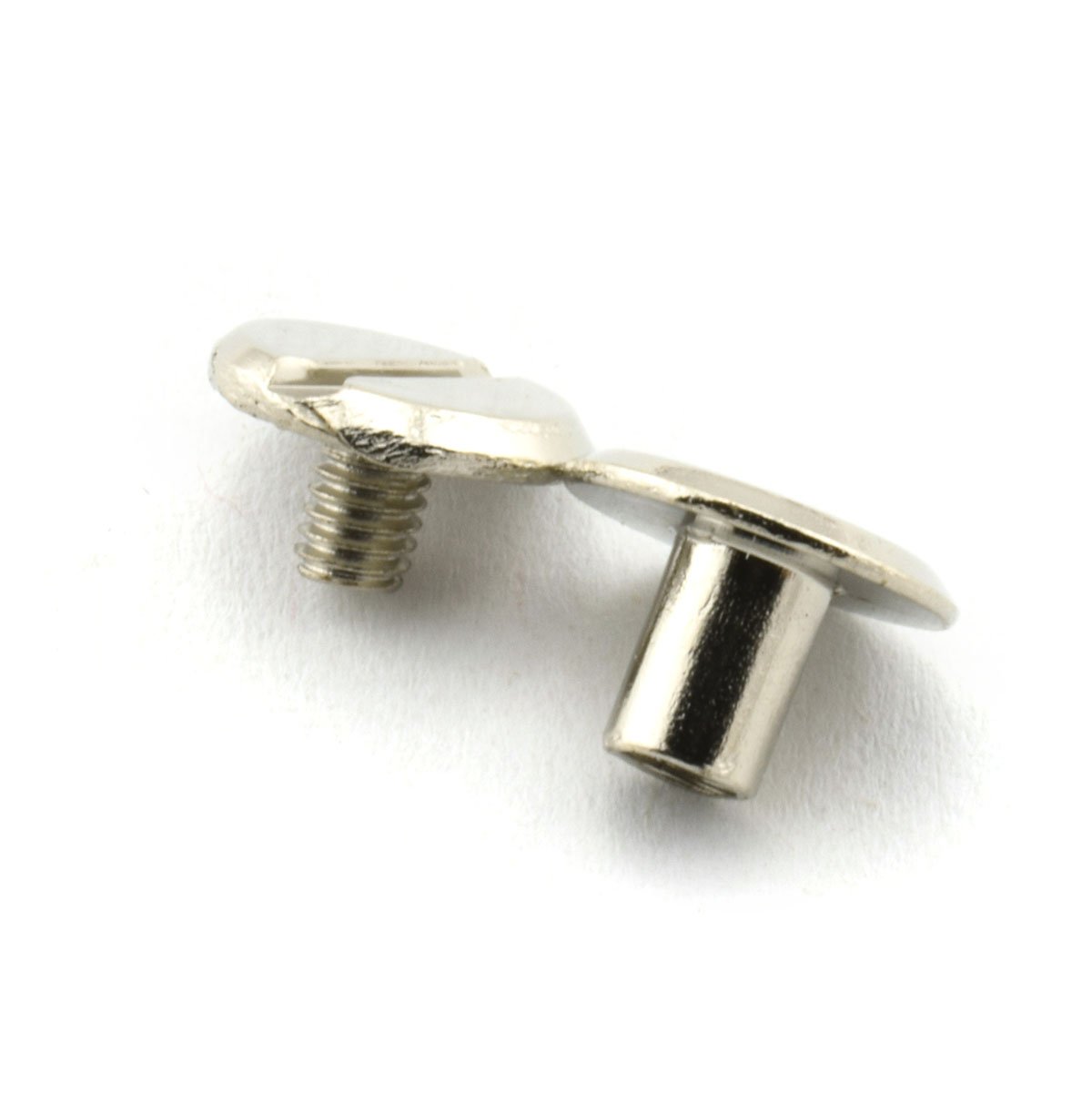 RuiLing 60 Sets Silvery Chicago Screws M4x6mm Screw Posts Metal Accessories Nail Rivet Chicago Button for DIY Leather Decoration Document Book Album Bookbinding Round Flat Head Stud Screw 2