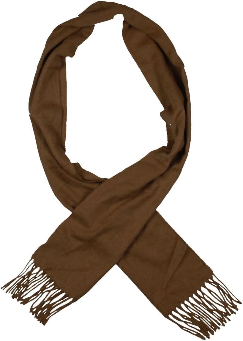 Steve Madden Womens Flannel Mid-Weight Muffler Scarf Tan O/S
