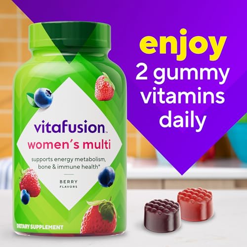 Vitafusion Women's Multivitamin Gummy | Yummy Berry Flavor | 120 Gummies - image 9