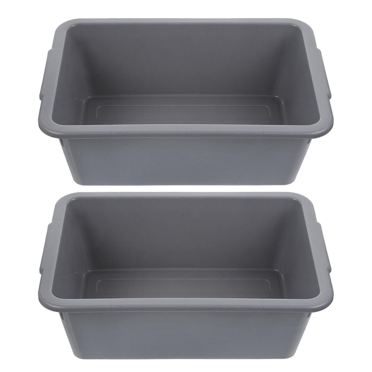 Vaschette e Conservazione Refrigerata in Pp con Manico 2 Pezzi Rettangolari per Lavaggio Piatti Multiuso per Cucina, Dispensa e Congelatore