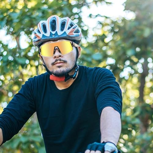 Lunettes de cyclisme polarisées colorées contre la fatigue et les reflets - 6