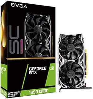 EVGA GeForce GTX 1650 Super SC Ultra Gaming, 4GB GDDR6, Dual Fan, Metal Backplate, 04G-P4-1357-KR