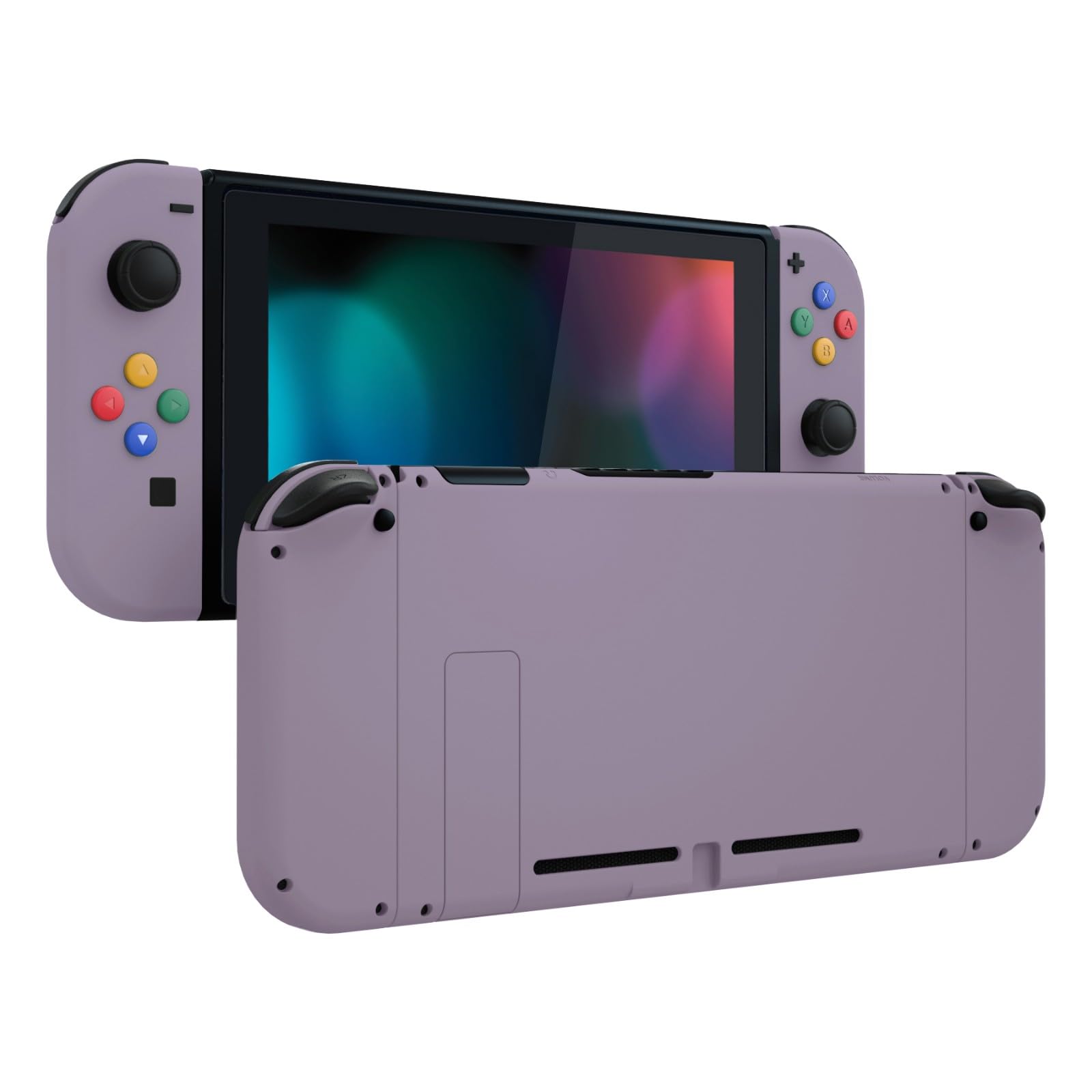 eXtremeRate Carcasa con Botones para Nintendo Switch - Funda Protectora de Reemplazo para Joycons y Consola, Shell de Bricolaje con Teclas para Nintendo Switch Accesorios (Negro) — view 13