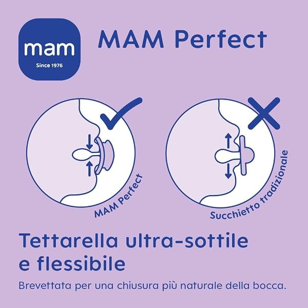MAM Perfect Night Double Pack 16+ Months Pacifier (Set of 2), MAM 16 36 Months Silicone Glow in the Dark Dummies, Kit of 2, Assorted Colours/Models - 4