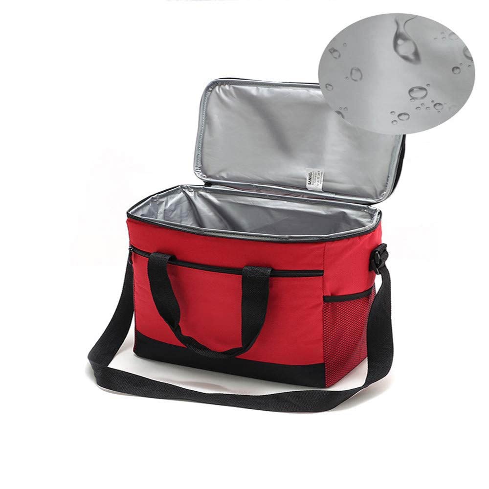 Bolsa térmica Grande de 16 litros para Viajes al Aire Libre: Cesta de Picnic con Fiambrera múltiple para niñas, Mujeres, niños y Hombres 30,5 x 19 x 28,5 cm