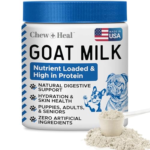 Chew + Heal Labs Goat Milk Powder for Dogs & Cats - 6oz Puppy Milk Replacer
