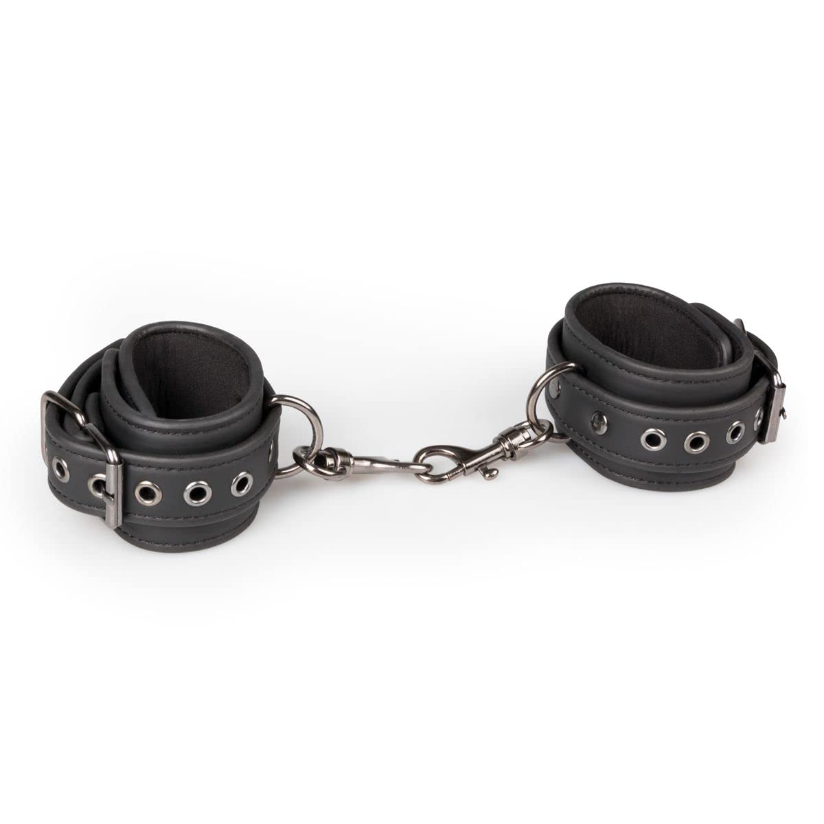 EasyToys Fetish Collection - Puños de tobillo de cuero sintético duradero - Con cierre de clip - bdsms juguetes de alta calidad