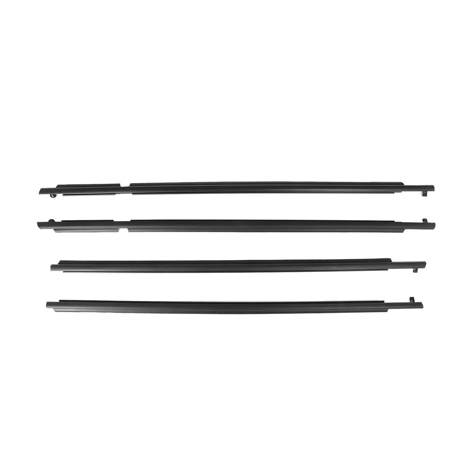 Yijiavsx One Color Car Weather Stripping For Toyota Rav4 2006 2007 2008 4Pcs Car Window Sealant Strip Side Weatherstrip Rainproof Rubber