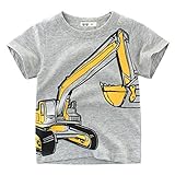 WOCACHI Toddler Kids Baby Boys Girls Clothes Short Sleeve Cartoon Tops T-Shirt Blouse 2022 Summer Under 5 Dollars New Deals Sales Bargains