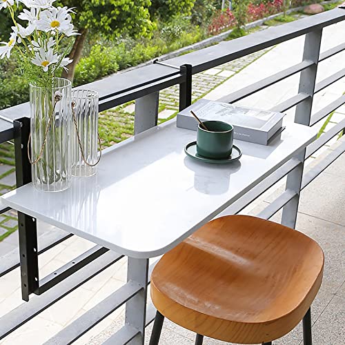 Table suspendue balcon pliable terrasse petit espace table d'appoint - 7