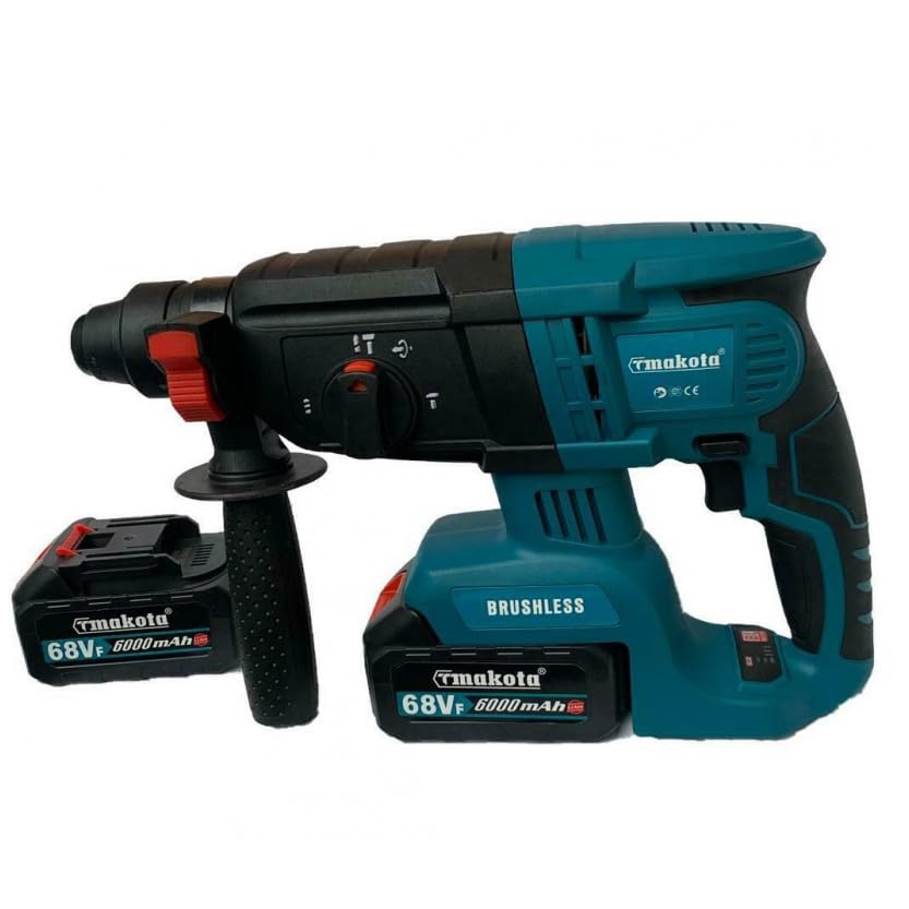 MARTELLO TRAPANO PERFORATORE 68V TASSELLATORE DEMOLITORE DOPPIA BATTERIA LITIO