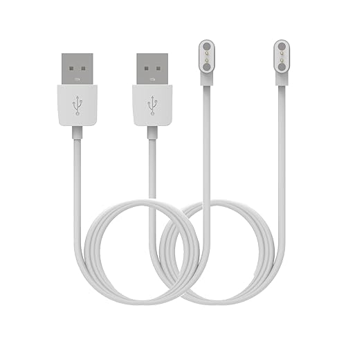 E ECSEM Cable de carga compatible con A-TGTGA CK30 Cargador de repuesto magnético USB Cable Adaptador de cuna para A-TGTGA CK30 Cargador de reloj