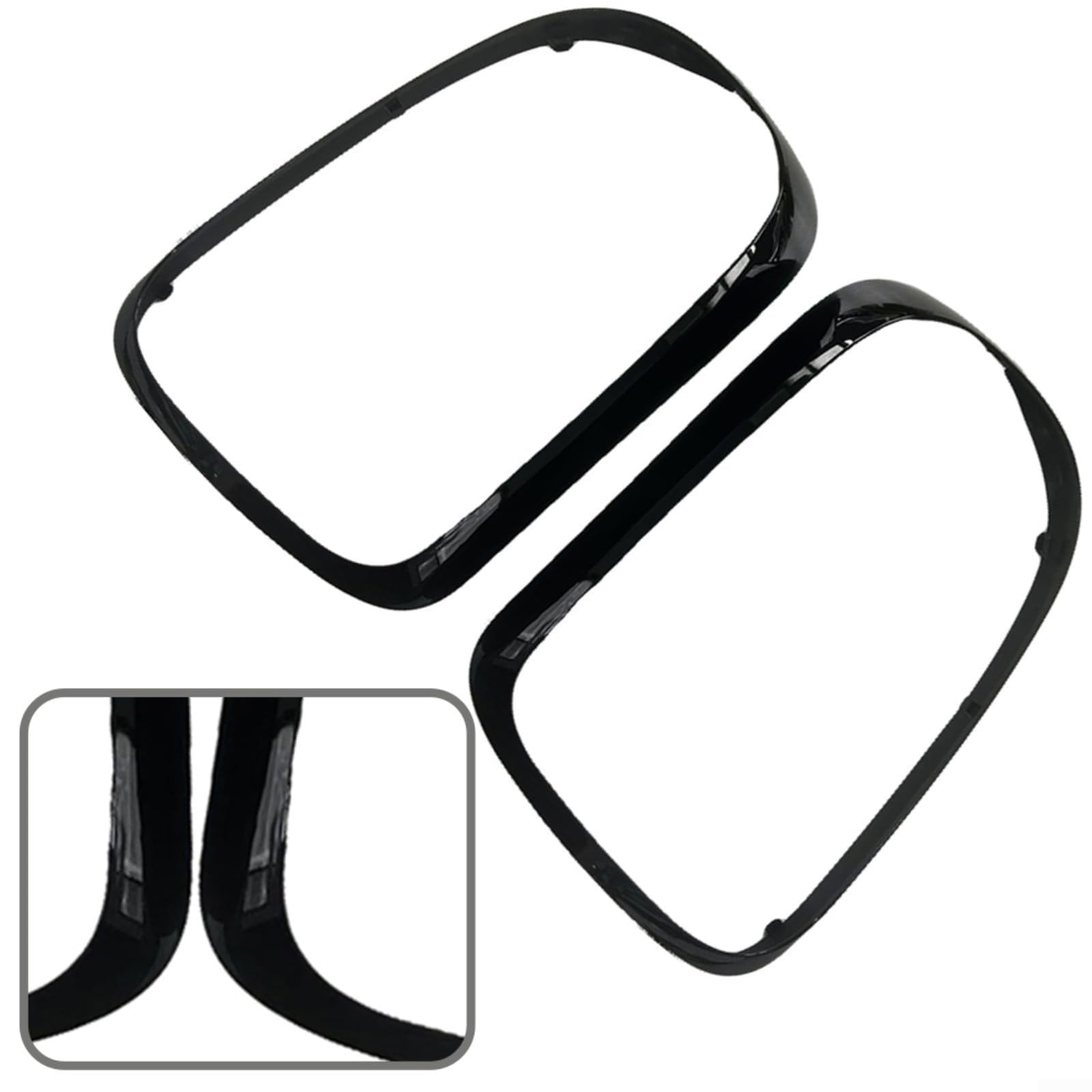 Cadre de feu arrière à ajustement direct pour lunette pour Mini Countryman F60 2016-2019 - Noir brillant - Paire de pièces d'origine 51712414989 51712414990