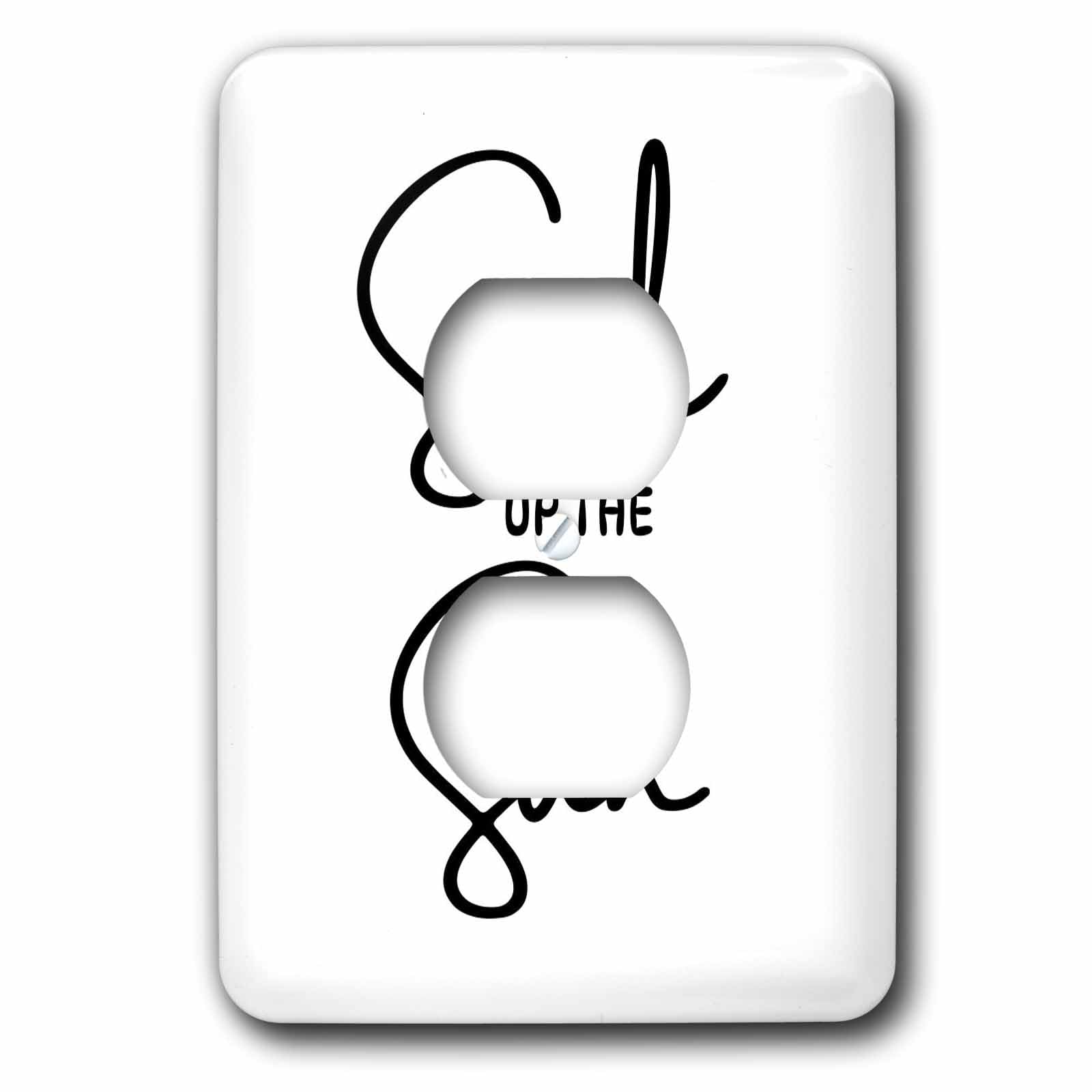 3dRose 3DRose Sweetzel - Typography - Soak up the Sun Text - Light Switch Covers (lsp-388419-6)