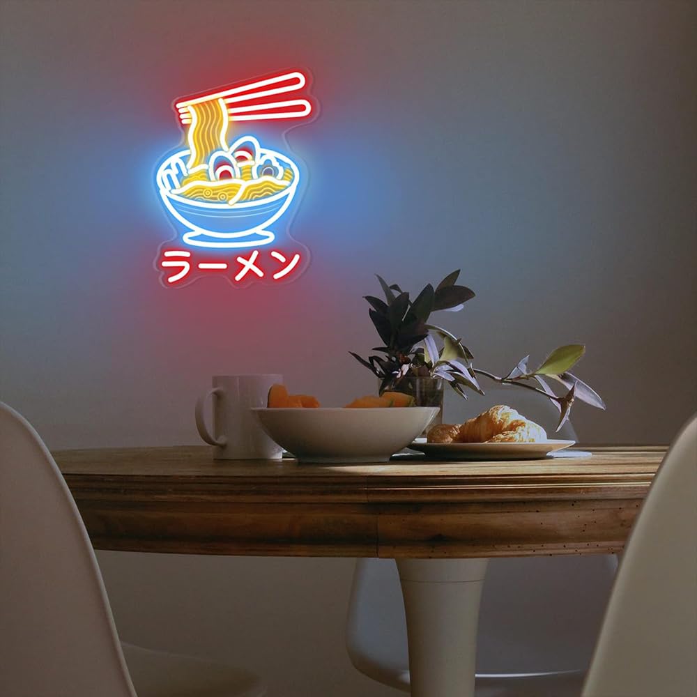 Znak LED Japońskie Sushi Neony Kawaii Światła Led Ścienne Dekoracyjne Koreańskie Lampki Nocne Strona Dekoracja Światło USB Regulacja jasności