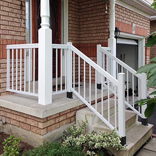 Eapele 4X4 Wood Fence Post Anchor Base, 13Ga Thick Steel And Black Powder Coated,Come With Wood Screws And Concrete Anchors #TOP5