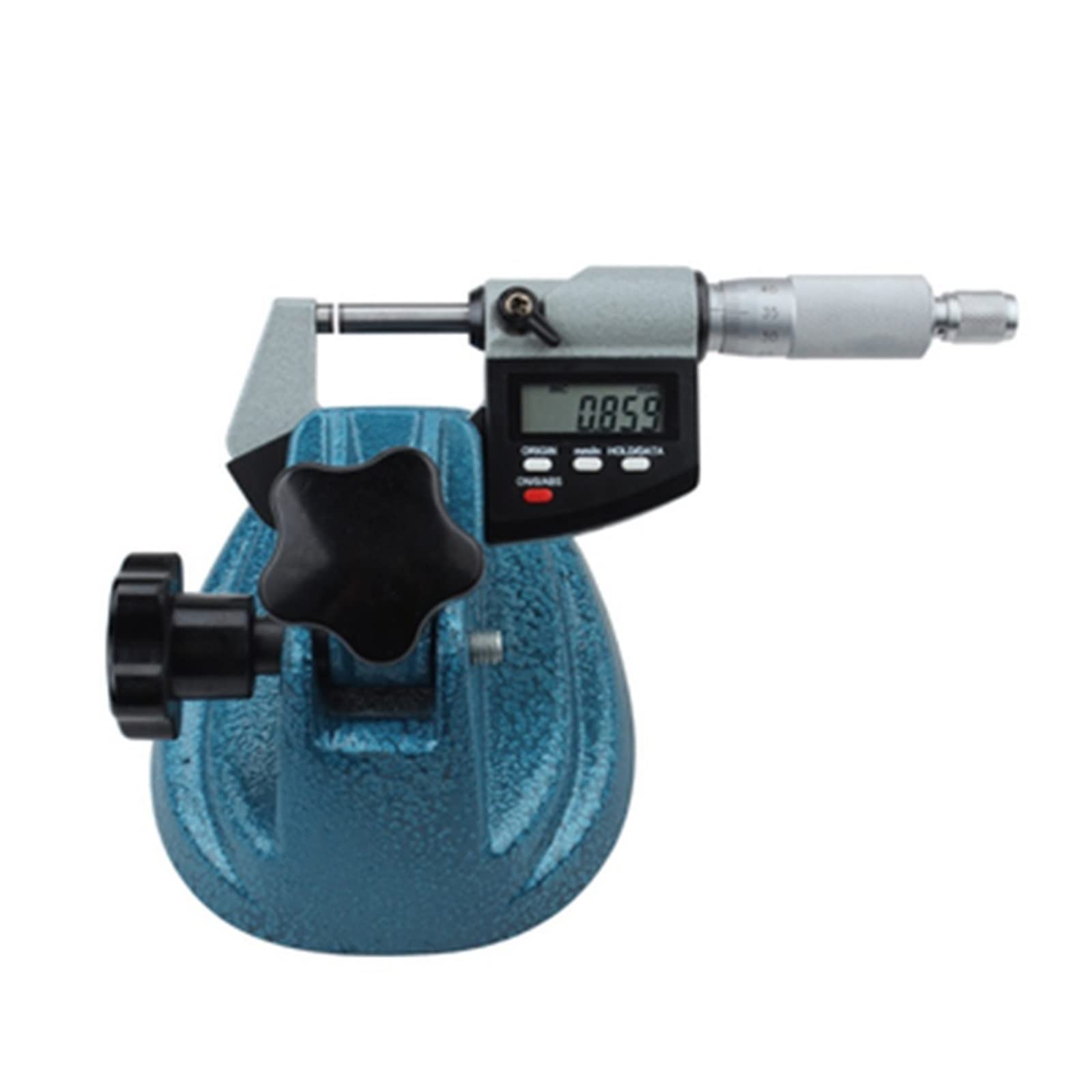 Micrómetro, Micrómetro Exterior De 0 A 25 Mm, Calibre Métrico De Carburo, Herramientas De Medición, Enseñanza,1-Stand