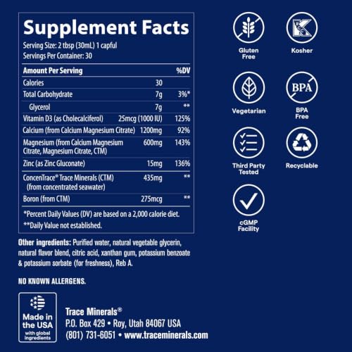 Trace Minerals Liquid Cal Mag Zinc