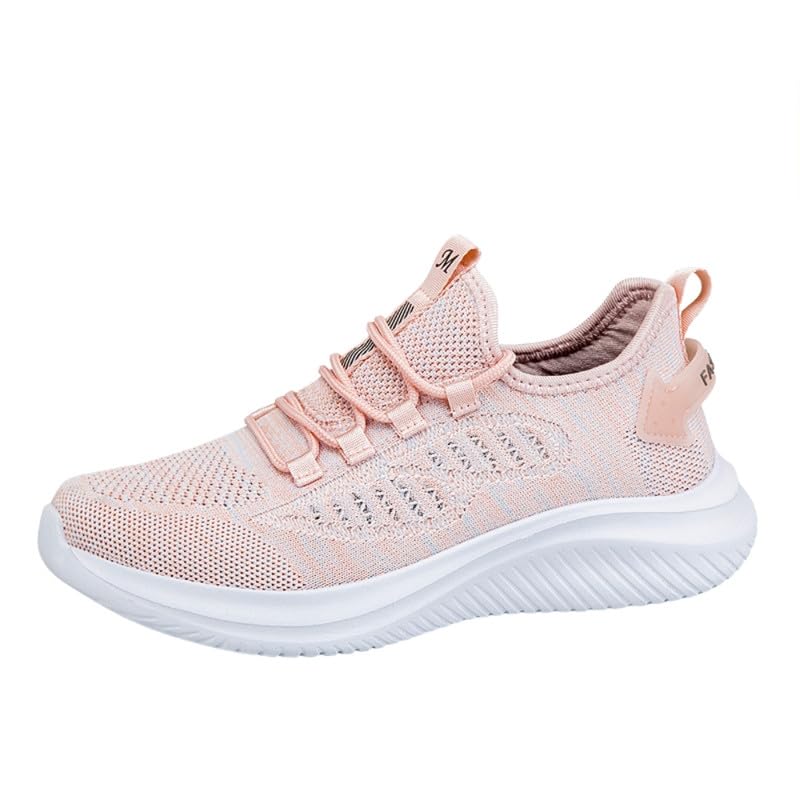 yashidun Women's Mesh Cloth Sports Shoes Lightweight Slip-On Single Walking Footwear-picture-19