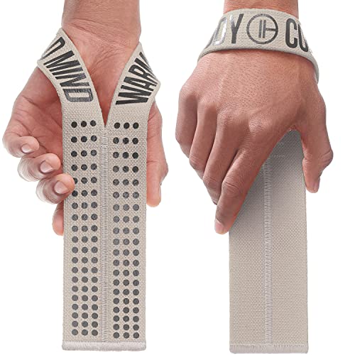 Image of WARM BODY COLD MIND V1 Lifting Wrist Straps for Olympic Weightlifting - Rated at 660 lb - Hand Wraps for Powerlifting, Weight Lifting, Bodybuilding Functional /Cross Training, Deadlift Gym Bar, Cotton