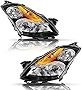 BRYGHT Headlight Assembly Fit for 2007 2008 2009 Nissan Altima Sedan 4 Door Passenger and Driver Side