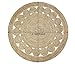 COTTON CRAFT Jute Braided Area Rug - 4 Feet Round - Boho Farmhouse Rustic Vintage Area Accent Throw Rug - Handwoven Reversible Natural - Living Room Den Study Home Décor Gift - Natural