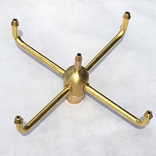 1set Brass Rotating Fountain Nozzles Garden Pond Fountain Nozzles 1/2" 3/4" 1" 1.5" (Size : DN25)