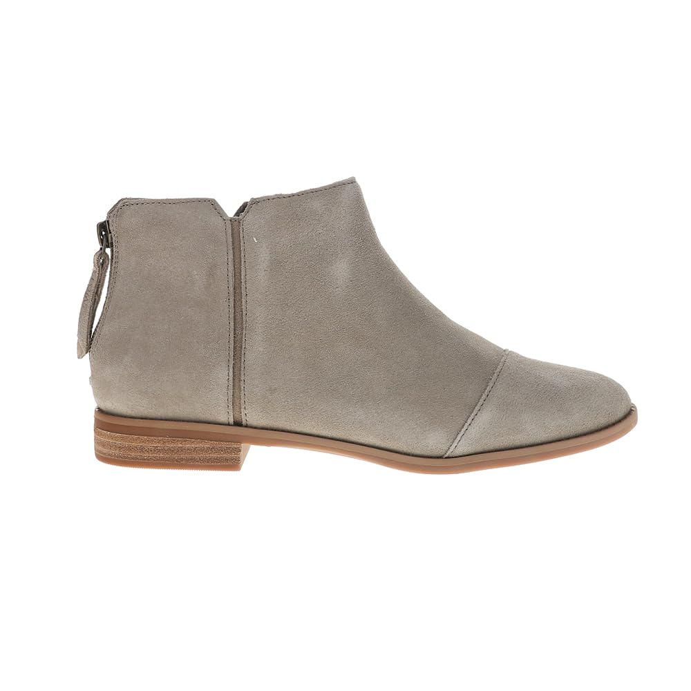Toms Women's Grey Rylie Leather Natural Boots Uk Size 5