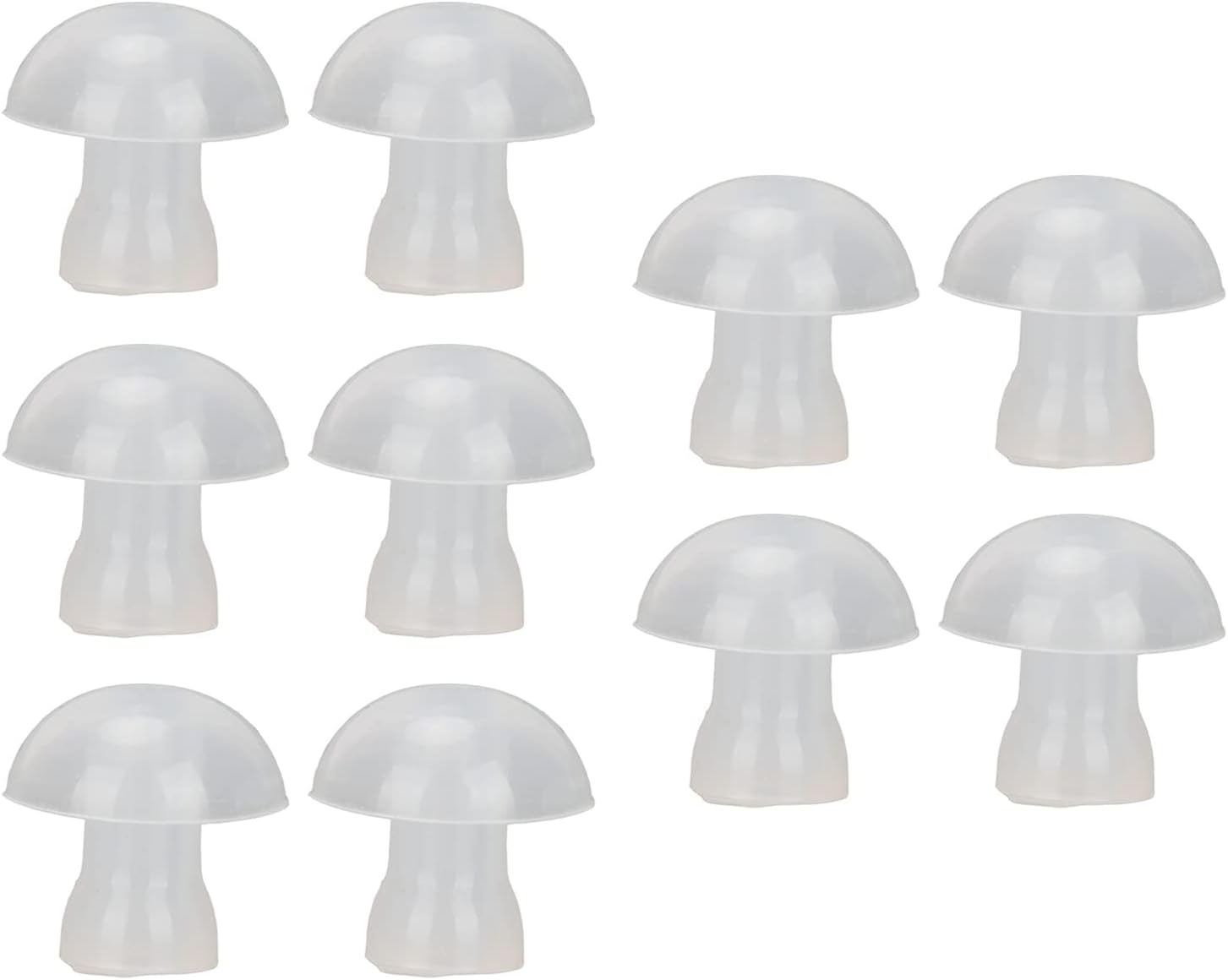 Vikye Hearing Aid Earplugs, 10 Universal Domes for Hearing Aids - Sizes Small, Medium, Large, Earplugs, Soft Replacement Hearing Amplifiers (Large)