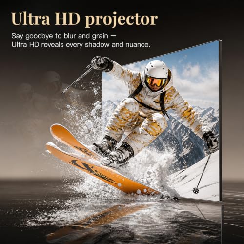 Now with Google TV - VOPLLS Smart Mini Projector 4K with WiFi and Bluetooth - image 5