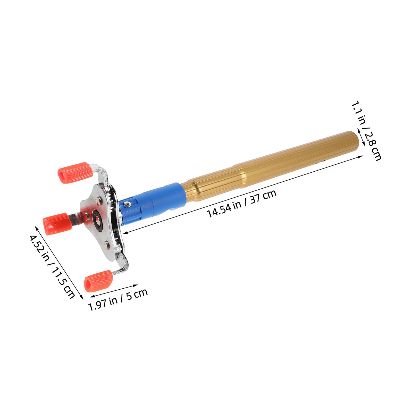 Herramienta Desmontaje Detector de Humo Aleación de Aluminio Tamaño Pequeño con Pinza de Extracción y Cabezal Extraíble, sin Necesidad de Escaleras para Instalación y