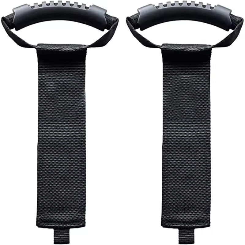 Easy-Carry Straps - 28.7 inches (2-Pack) – Heavy-Duty Hook and Loop Cord Carrying Strap, Hanger, and Organizer with Handle for Pool Hoses, Garden Hoses, Cables.