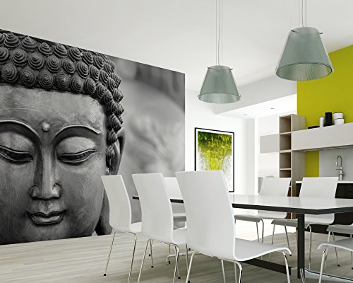 Wall Rogues WR50557 3 x 2.4 m "Buddha" Mural Wallpaper - Grey, 3m x 2.4m - Image 2