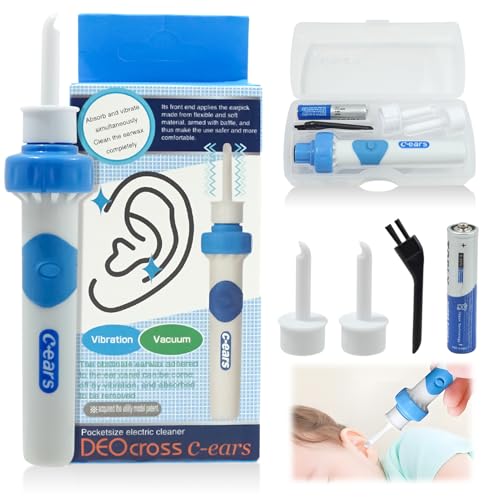 Aspiratore Cerume Orecchie Elettrico con Vibrazione e...