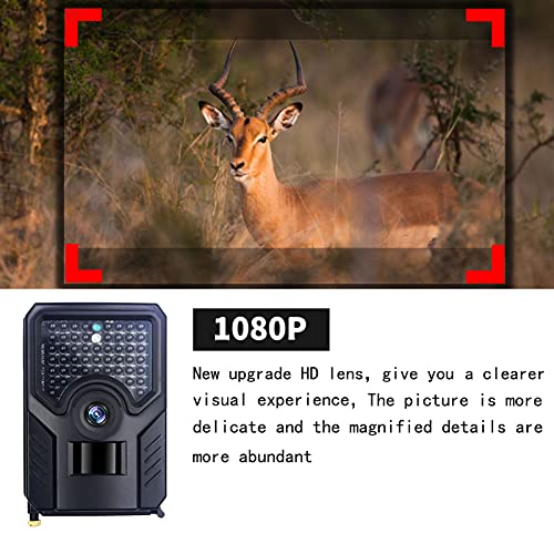 LXLTL Wildkamera, HD Video Wildtierkamera mit Klarer 15M No Glow Infrarot 0.8S Schnelle Trigger Nachtsicht… – Bild 5