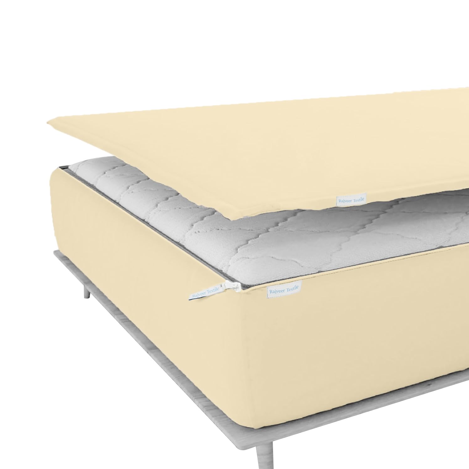 RAJVEER TEXTILE Zip On Fitted Sheet includes 1 Fitted Base