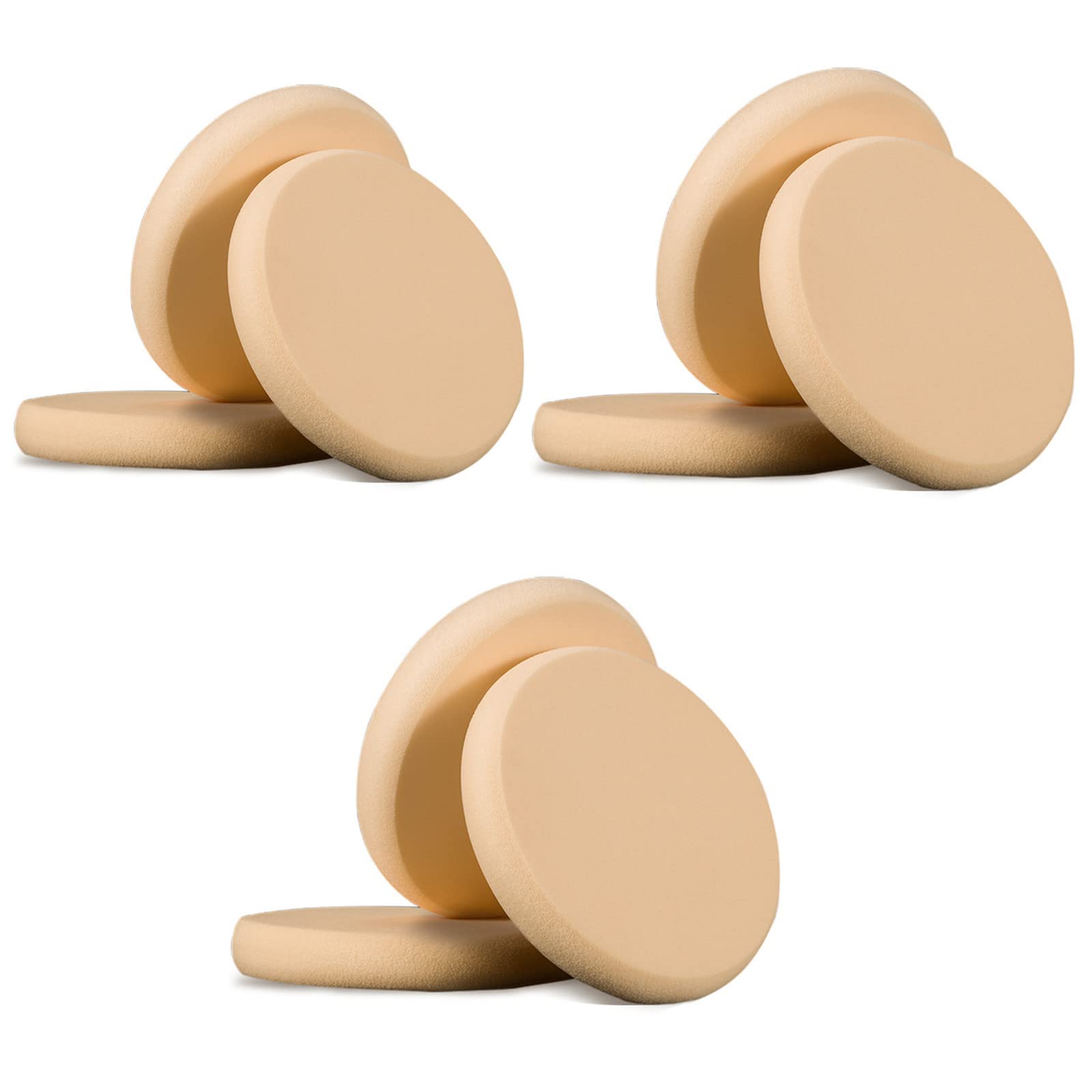 JinYu Esponja ovalada de 9 paquetes de esponja de tono de piel, esponja de maquillaje profesional húmeda y seca para base cosmética impecable, sensible y todo tipo de piel