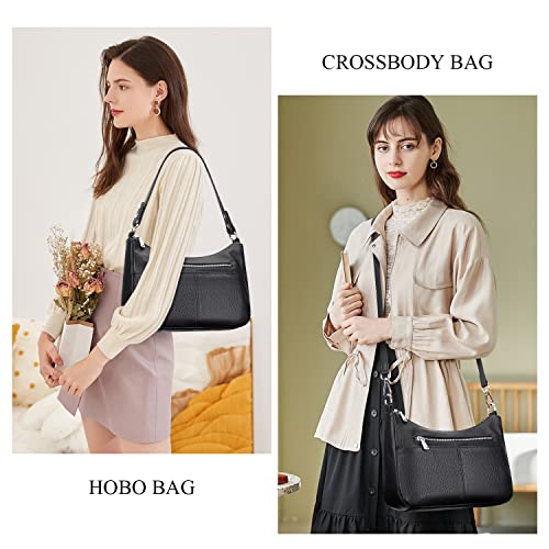 Over Earth Soft Leather Handbags for Women Crossbody Purses Multi Pockets Shoulder Bags Messenger Bag Medium3